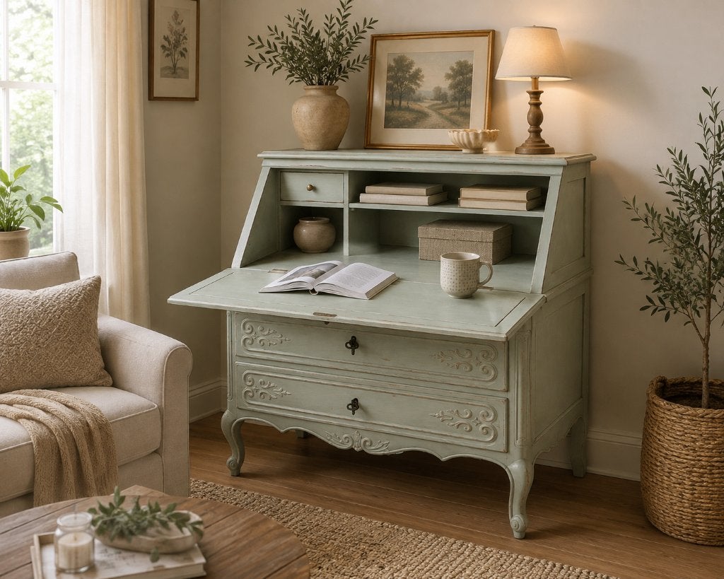 Vintage secretaire – handgeschilderd met Annie Sloan, Ophalen