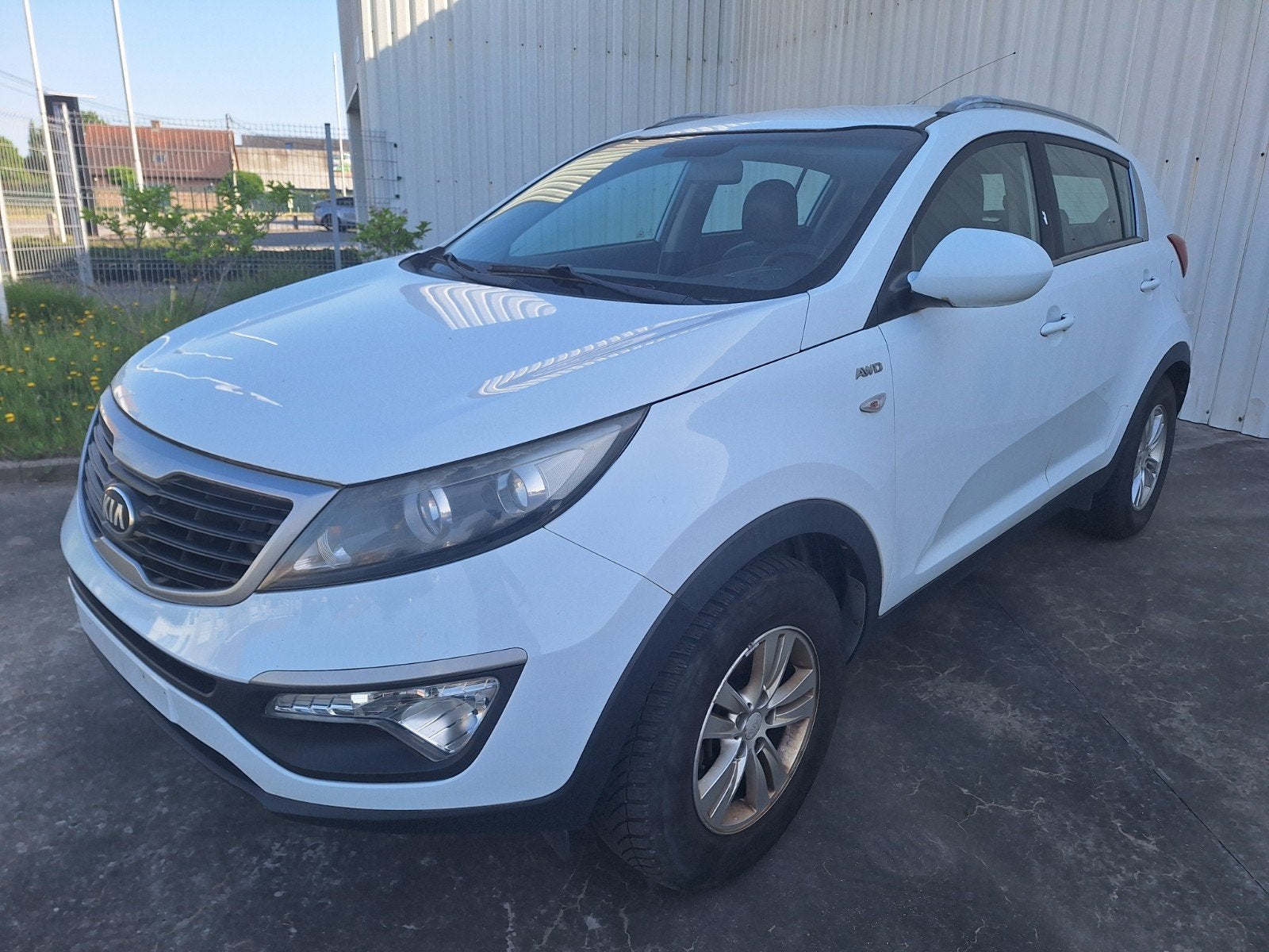 KIA SPOTAGE 2013 4X4 AWD 2L DIESE 184000 KM, Auto's, Kia, Euro 5, Stof, Zwart, Wit