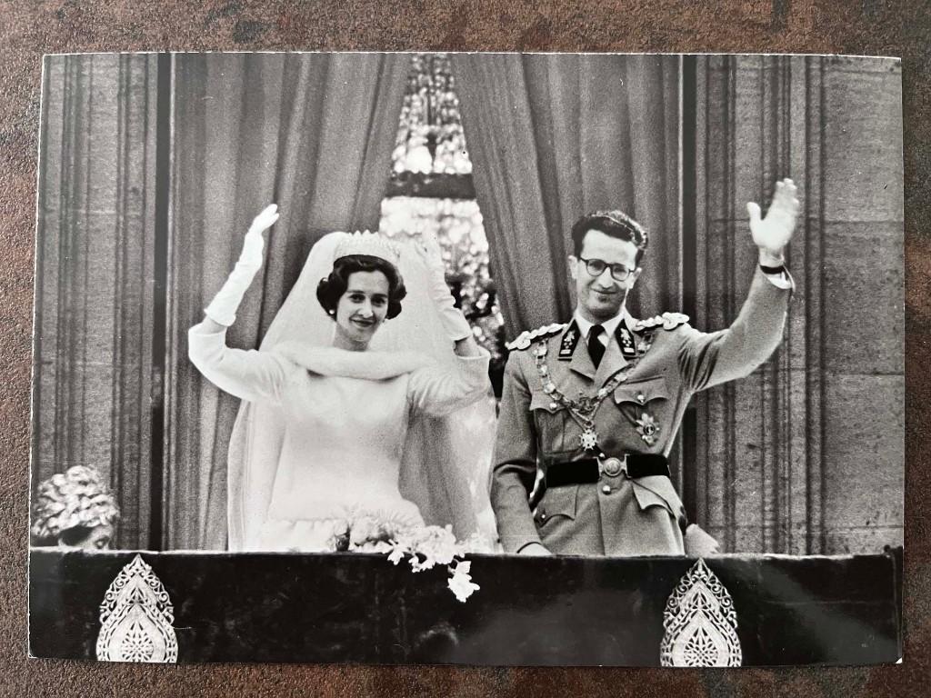 Carte postale vintage rare - Roi Baudouin et Fabiola, Enlèvement ou Envoi, Non affranchie