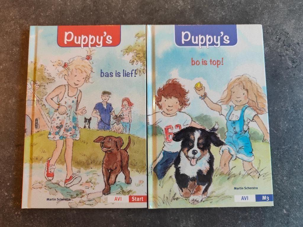 AVI leesboekjes Puppy's, Fictie algemeen, Martin Scherstra, Ophalen of Verzenden, Zo goed als nieuw