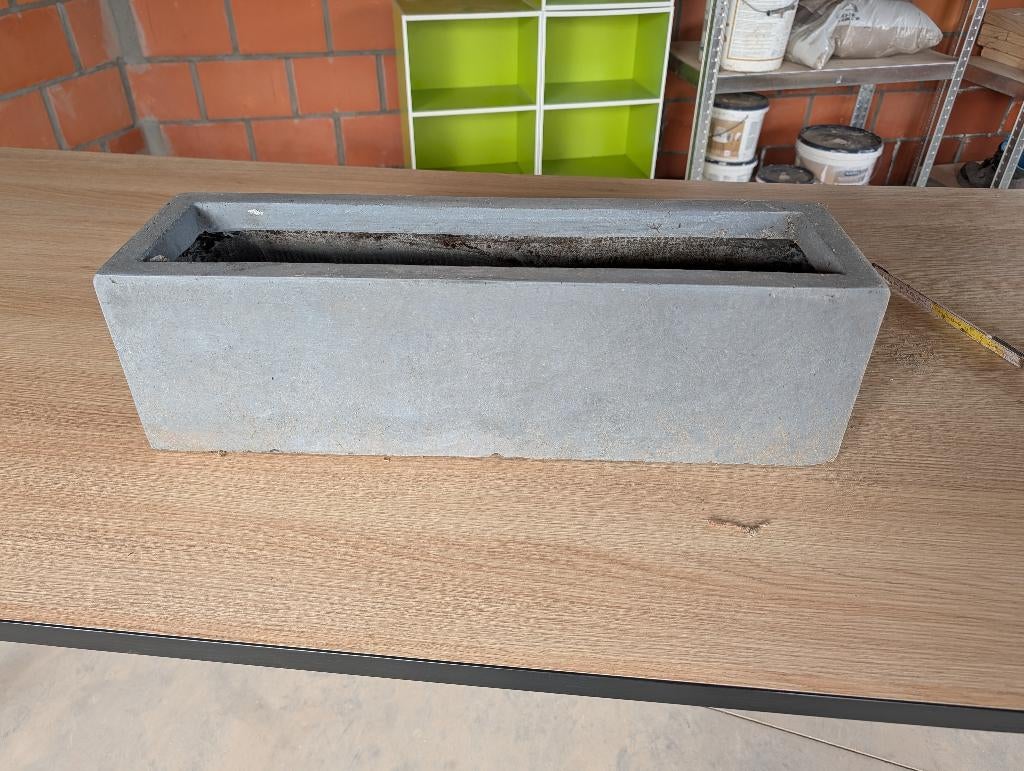 Bloembak betonlook 18x17x60 cm, Tuin en Terras, Ophalen, Overige materialen, Gebruikt, Minder dan 30 cm