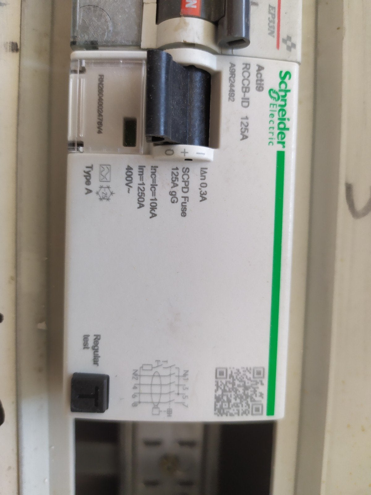 Différentiel 0.3 amp, Enlèvement