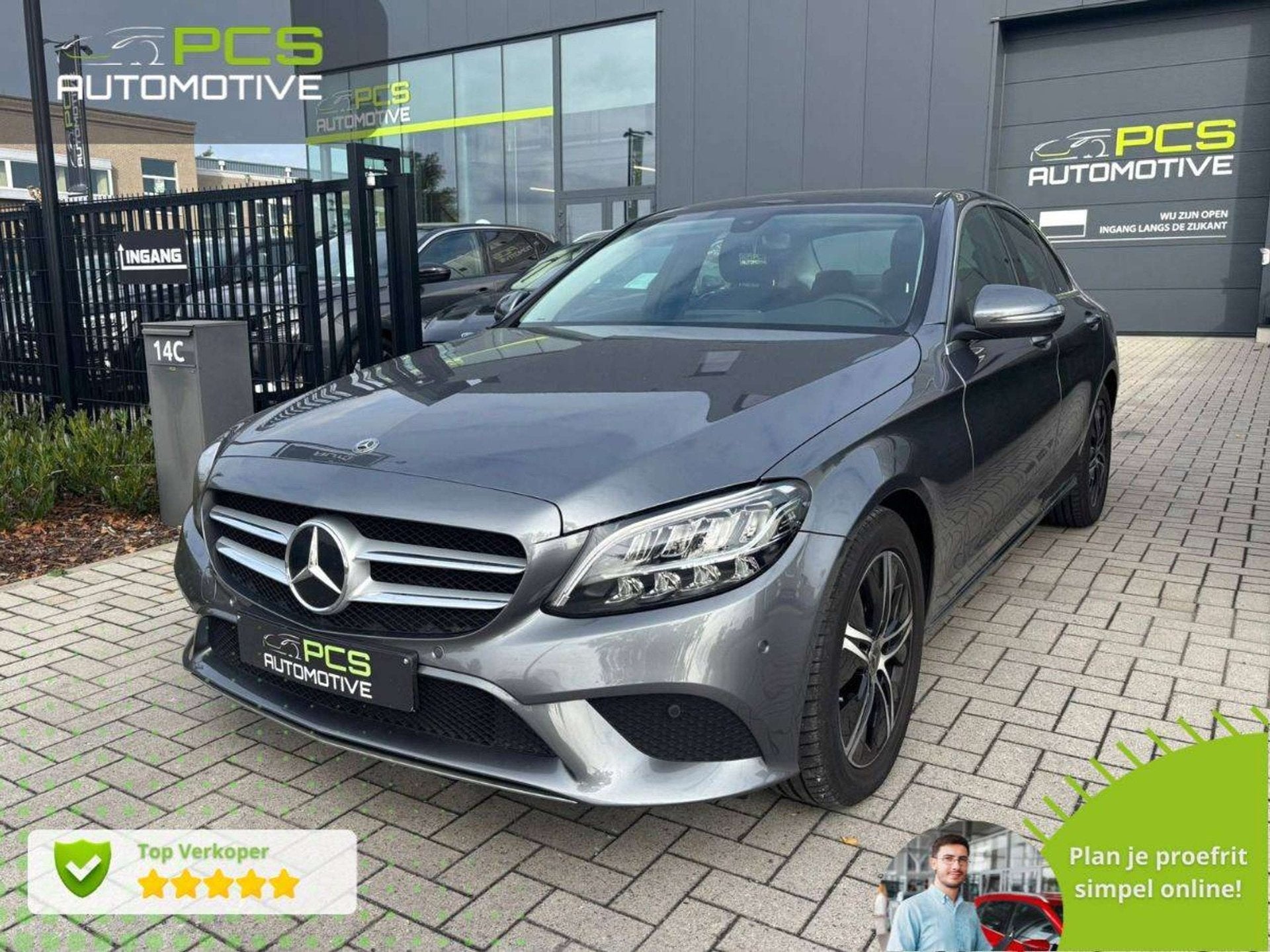 Mercedes-Benz C-Klasse 180 1.6 Diesel / Automaat / 2021 / 10, Autos, Argent ou Gris, Achat, Entreprise, Entretenue par le concessionnaire