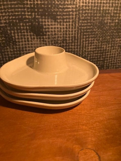 3 COQUETIERS VINTAGE EN PLASTIQUE DES ANNÉES 70. COMME NEUF, Collections, Rétro, Maison et Meubles, Enlèvement ou Envoi