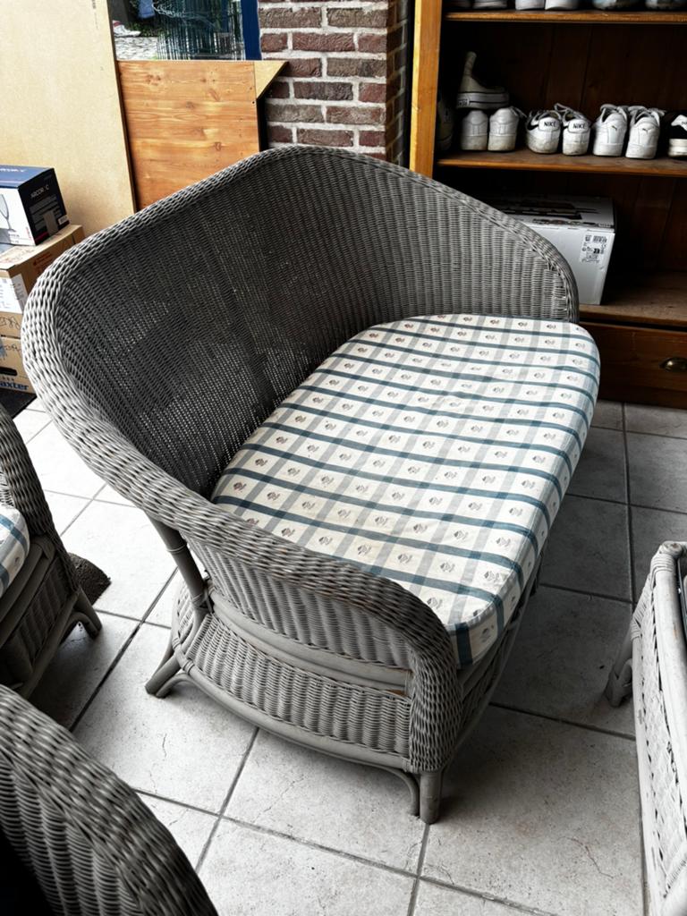 GRATIS Rotan salon, Ophalen, Zo goed als nieuw, Rotan