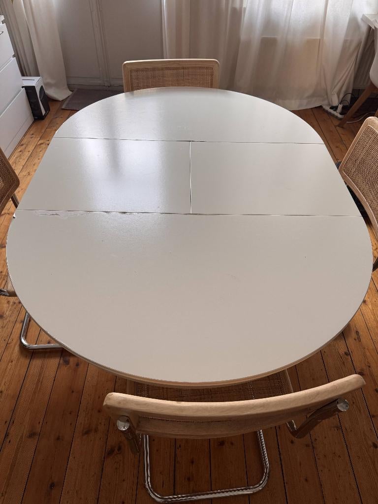 Uitschuifbare tafel, Ophalen, Gebruikt, Vijf personen of meer, 100 tot 150 cm
