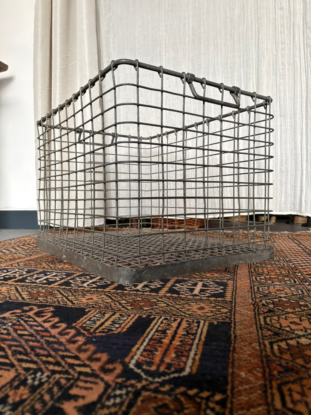 Vintage Ijzeren Draadmanden, 50 à 100 cm, Enlèvement, Utilisé, Moins de 50 cm