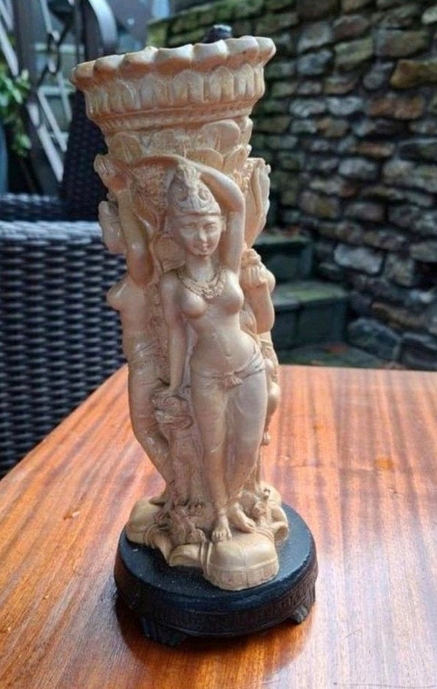 Ancien vase en résine indien chinois, Antiquités & Art, Enlèvement ou Envoi