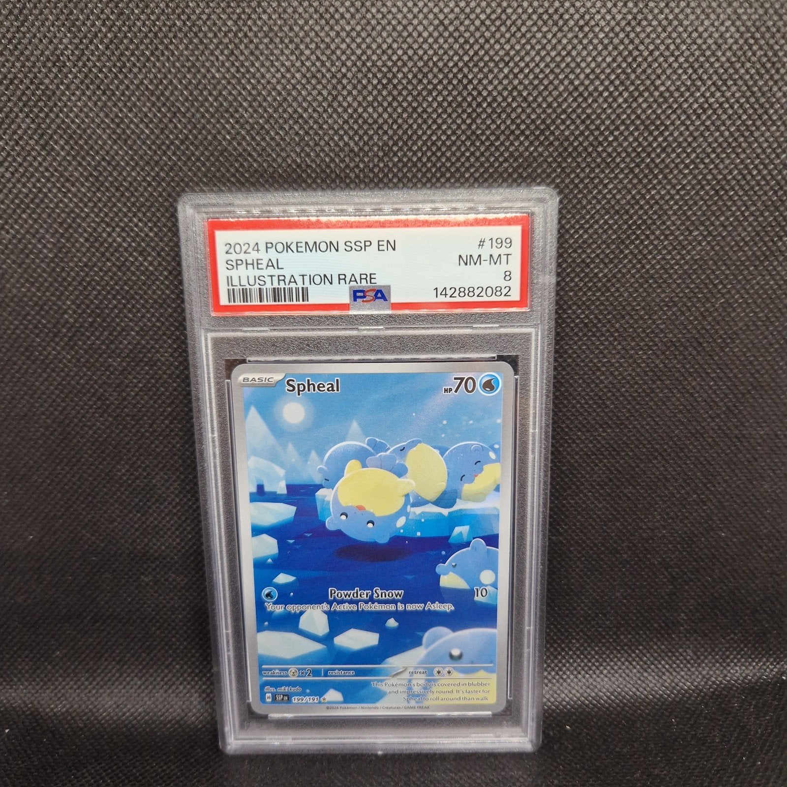 Spheal Illustration Rare SSP EN PSA 8, Ophalen of Verzenden