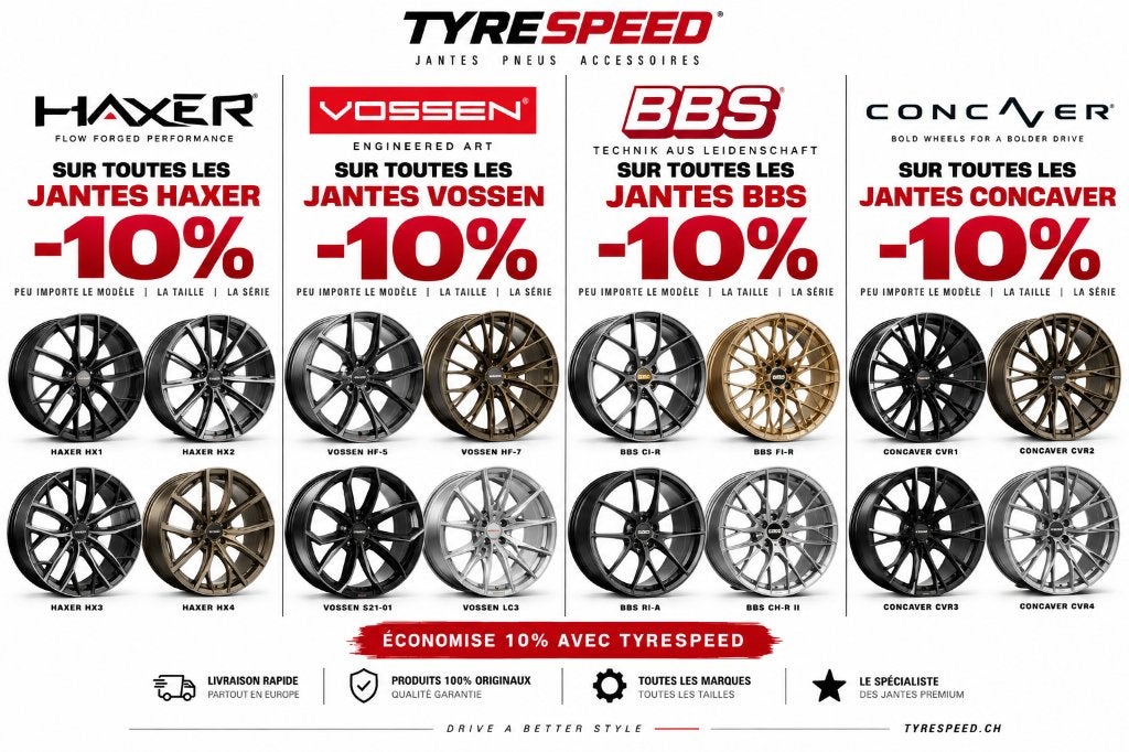Promotion Jante -10% Haxer-Vossen-BBS-Concaver Tyrespeed, Autos : Pièces & Accessoires, Neuf, -, Véhicule de tourisme, -