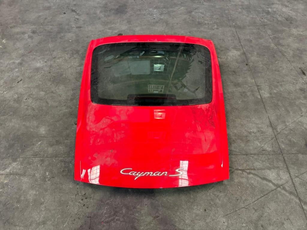 Porsche Cayman achterklep, Auto-onderdelen, Carrosserie, Motorkap, Oldtimer onderdelen, Porsche, Achter, Gebruikt, Ophalen