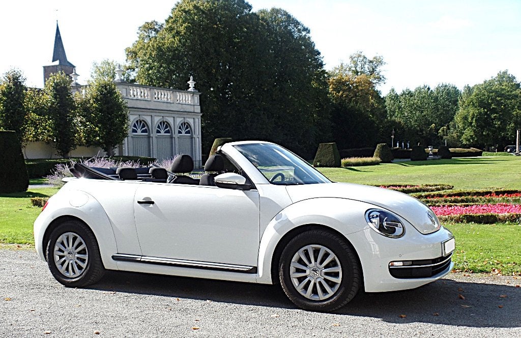 Location voiture mariage coccinelle blanche cabriolet beetle, Enlèvement