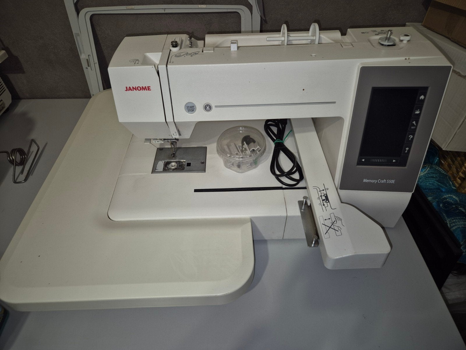 borduurmachine janome memory craft 550E, Hobby en Vrije tijd, Ophalen, Zo goed als nieuw, Janome