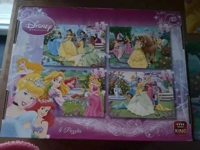 Disney puzzels prinsessen, Kinderen en Baby's, Ophalen of Verzenden, 10 tot 50 stukjes, Zo goed als nieuw, 2 tot 4 jaar