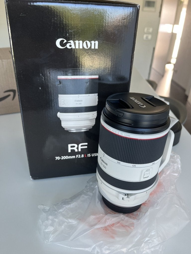 Canon RF 70-200mm F2.8 L IS USM lens, nieuw, Neuf, Canon, Collier de trépied, Téléobjectif