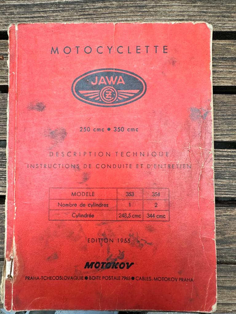 Manual Jawa model 353/354, Motoren, Ophalen, Overige merken