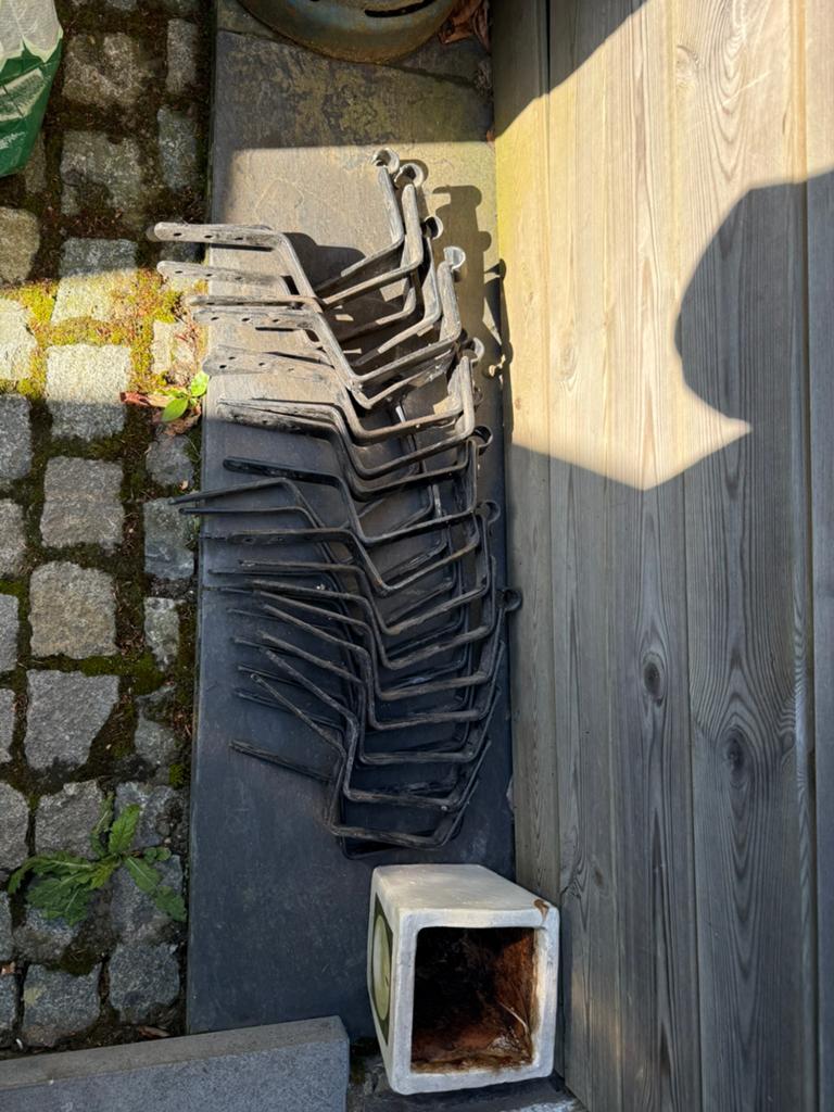 Bakgoot haken, Enlèvement, Utilisé, Métal, Noir
