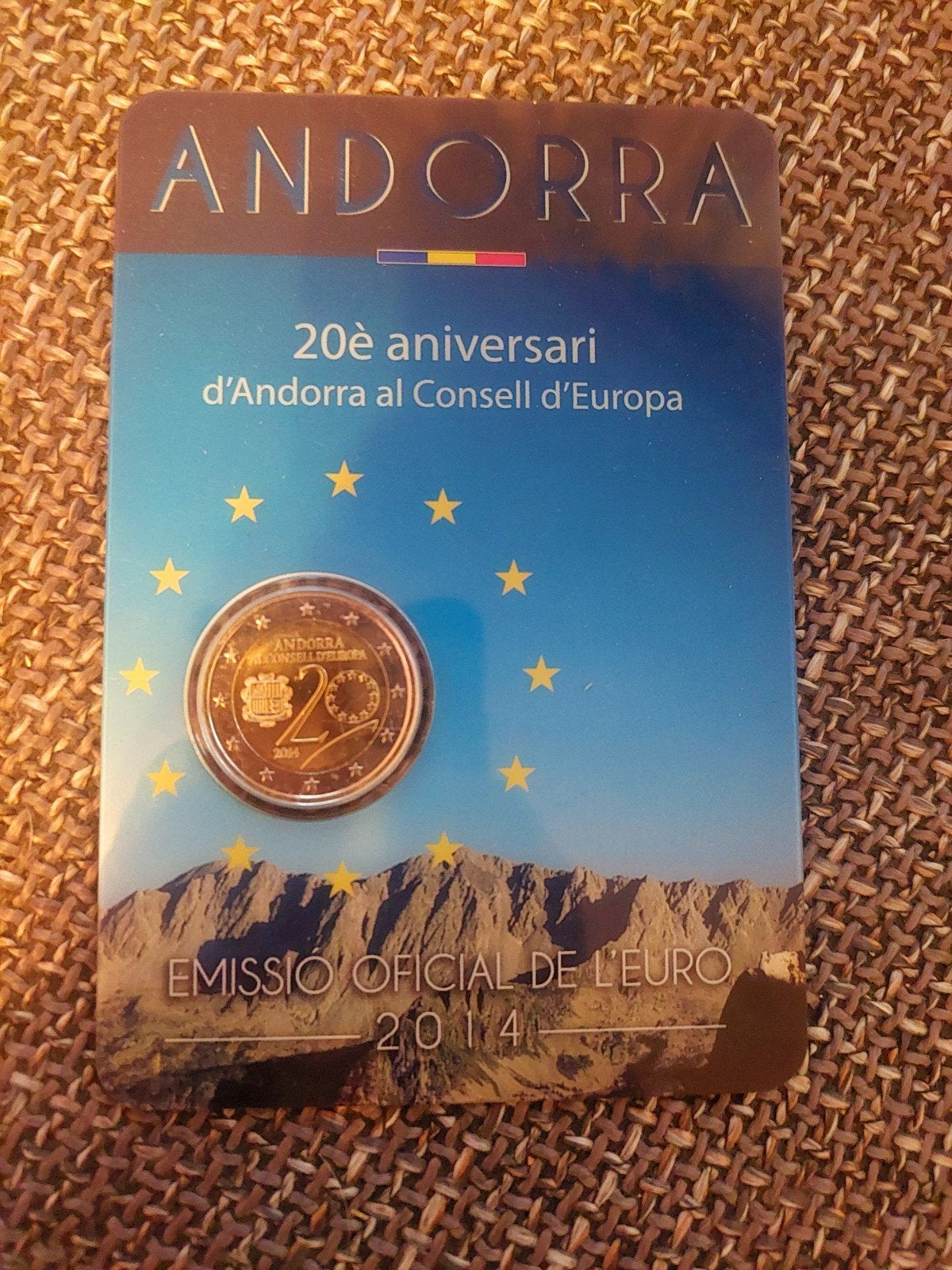 Andorra 20e aniversari munt, Ophalen, Spanje, 2 euro, Losse munt