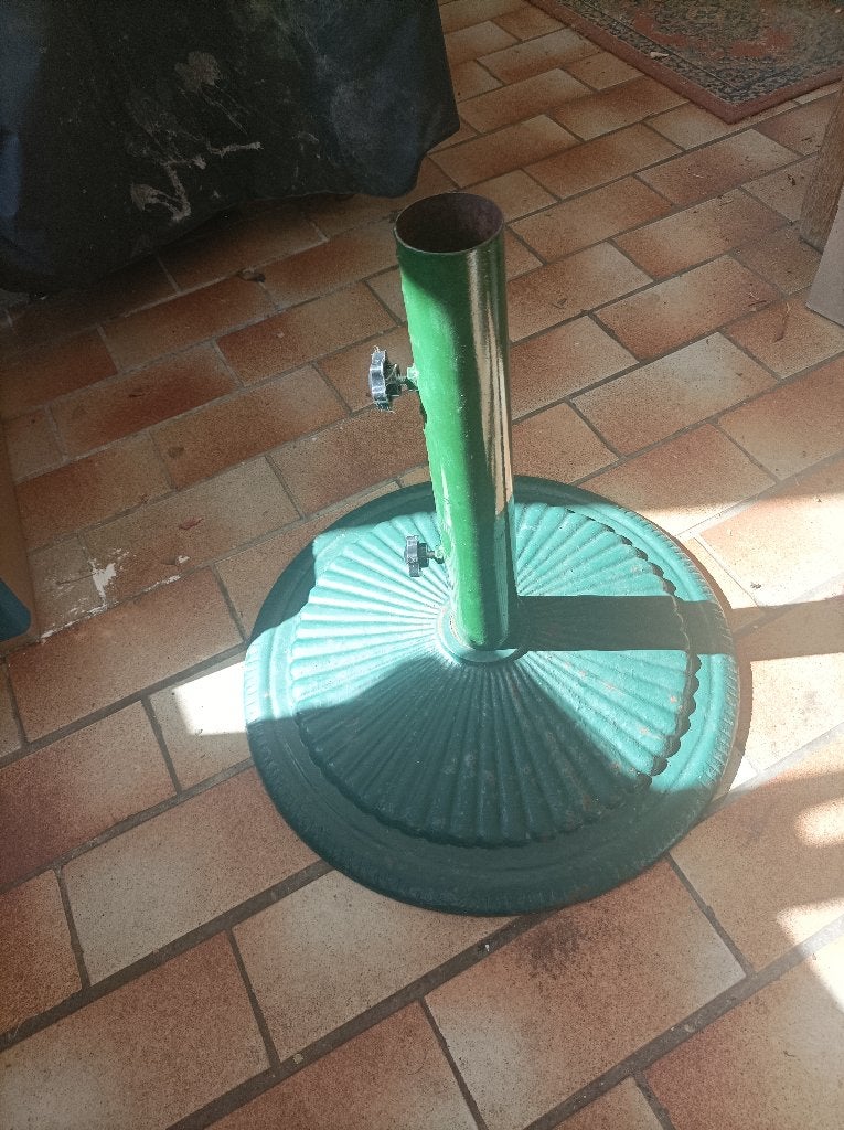 Gietyzer PARAPLUVOET, Jardin & Terrasse, Parasols, Enlèvement, Comme neuf, Moins de 1 mètre, Base de parasol