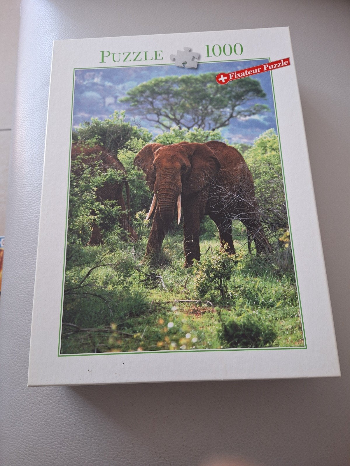 Legpuzzel 1000 Stukjes - Olifanten in de Natuur (Compleet), Enlèvement ou Envoi, Puzzle