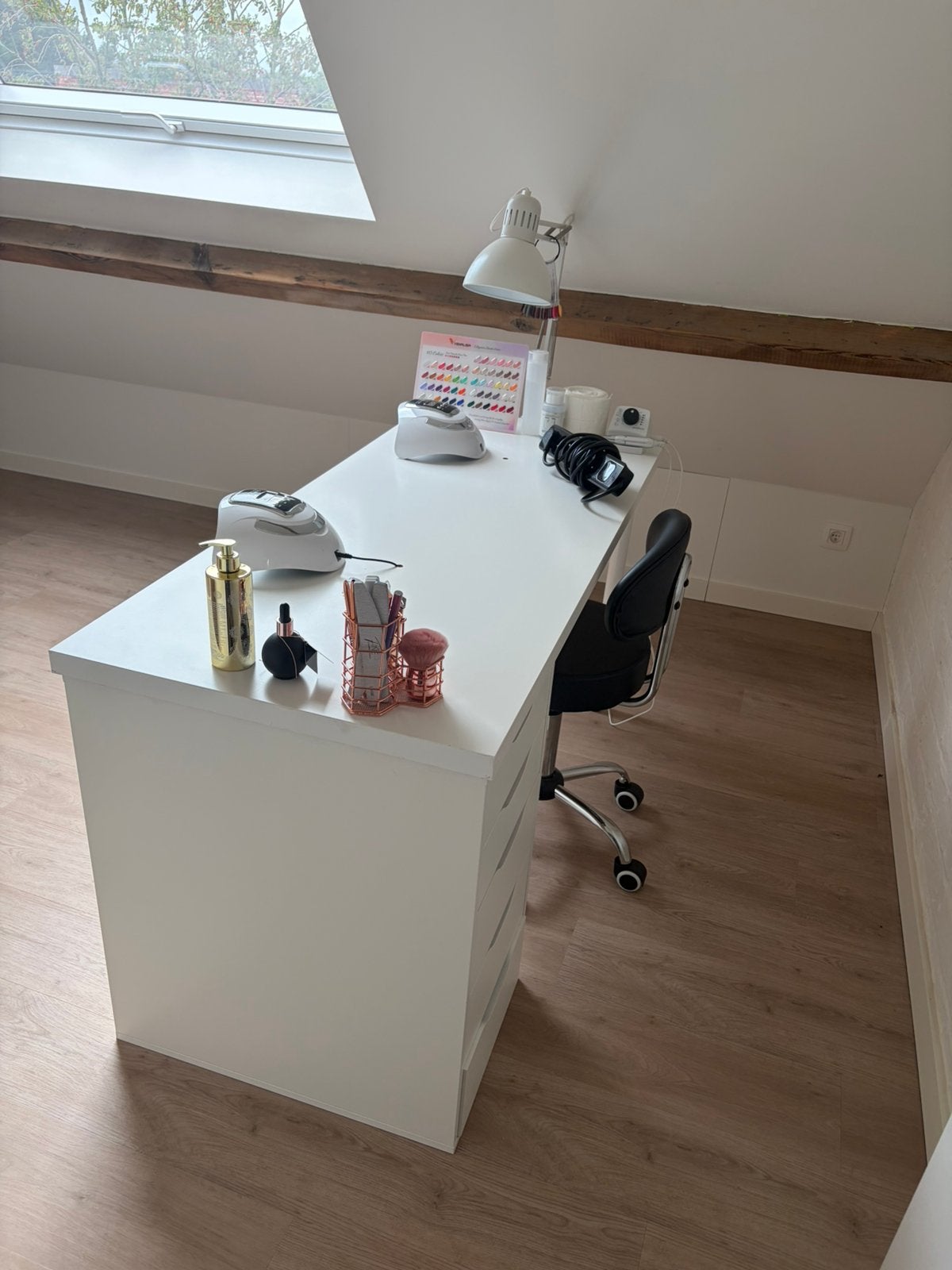 Nageltafel + stoel te koop, Enlèvement