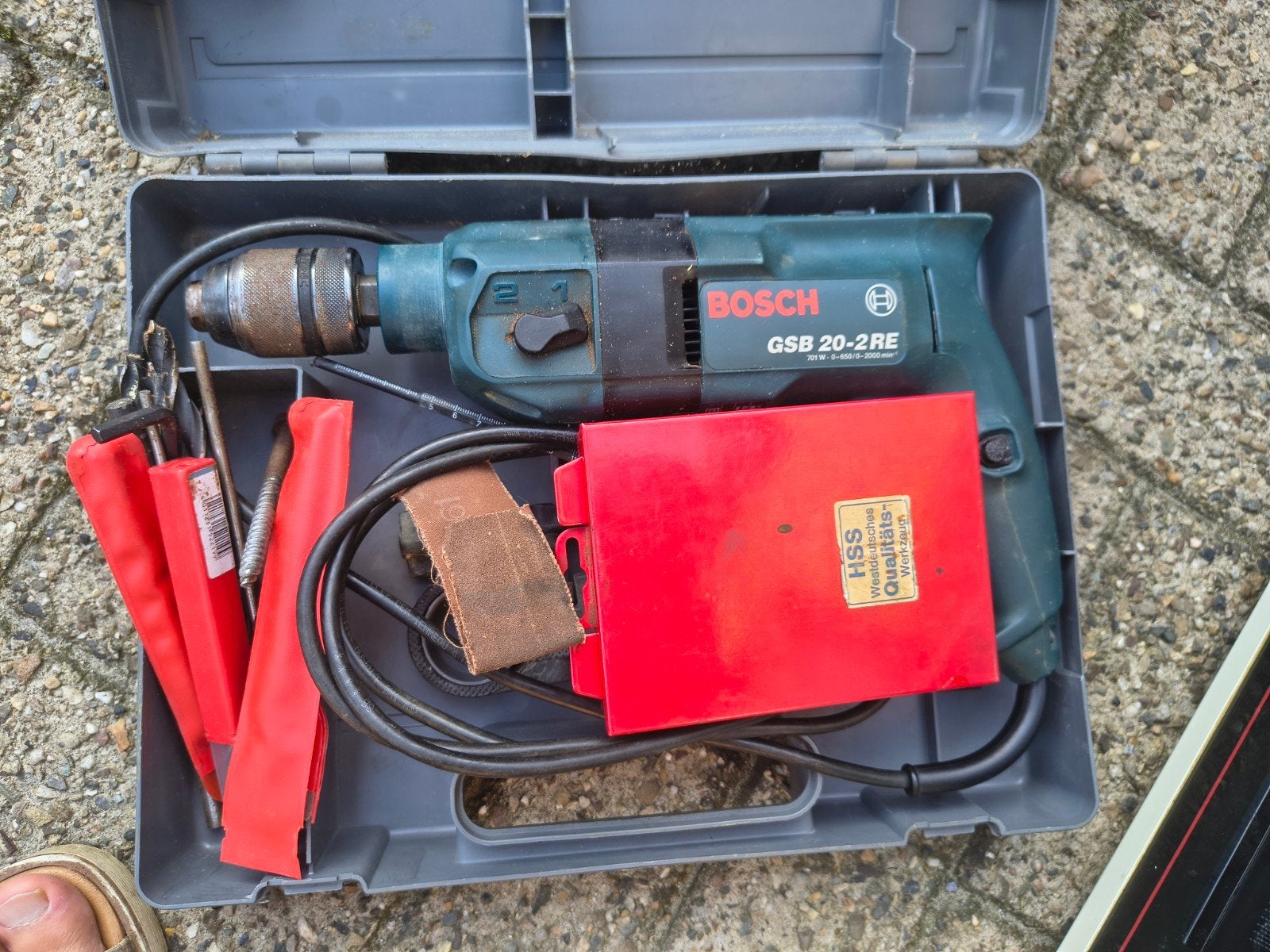 Bosch Professional GSB 20-2 RE, Ophalen