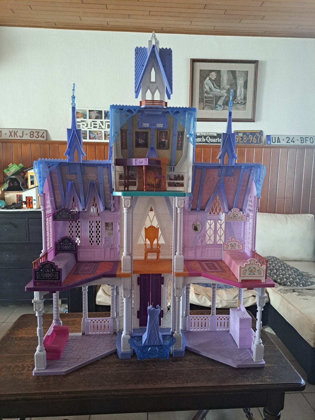 Frozen || kasteel, Ophalen, Gebruikt, Poppenhuis