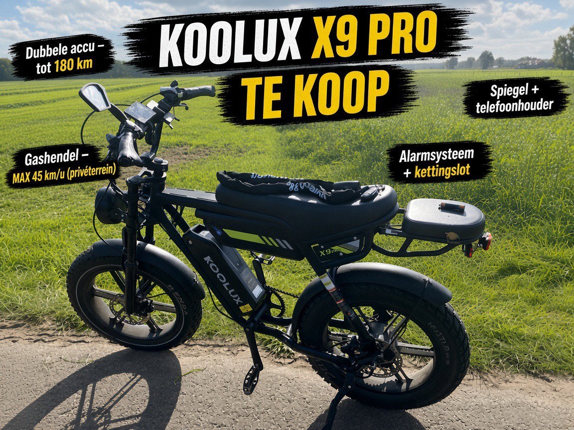 Fatbike X9 Pro, Enlèvement, Utilisé, 50 km par batterie ou plus