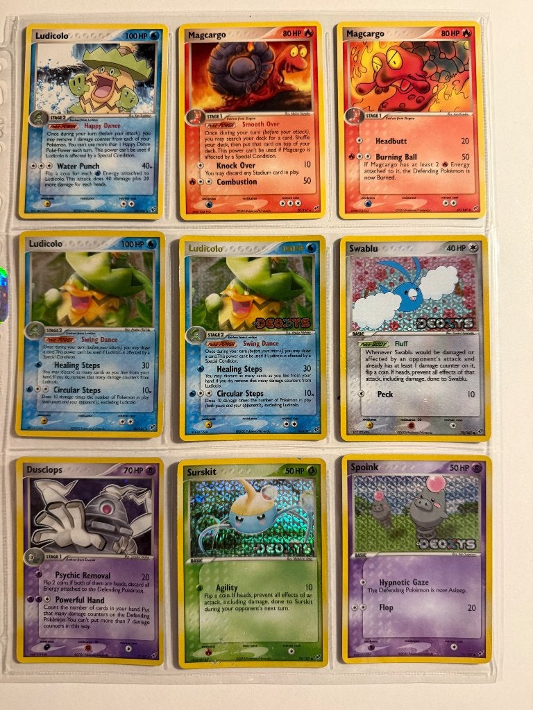 Pokemon ex deoxys set, Enlèvement ou Envoi, Comme neuf, Plusieurs cartes