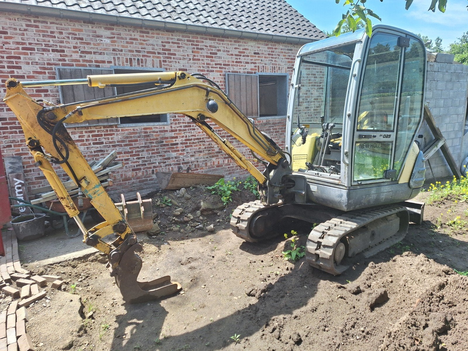 Minigraver 2,7t New Holland, Enlèvement, Excavatrice