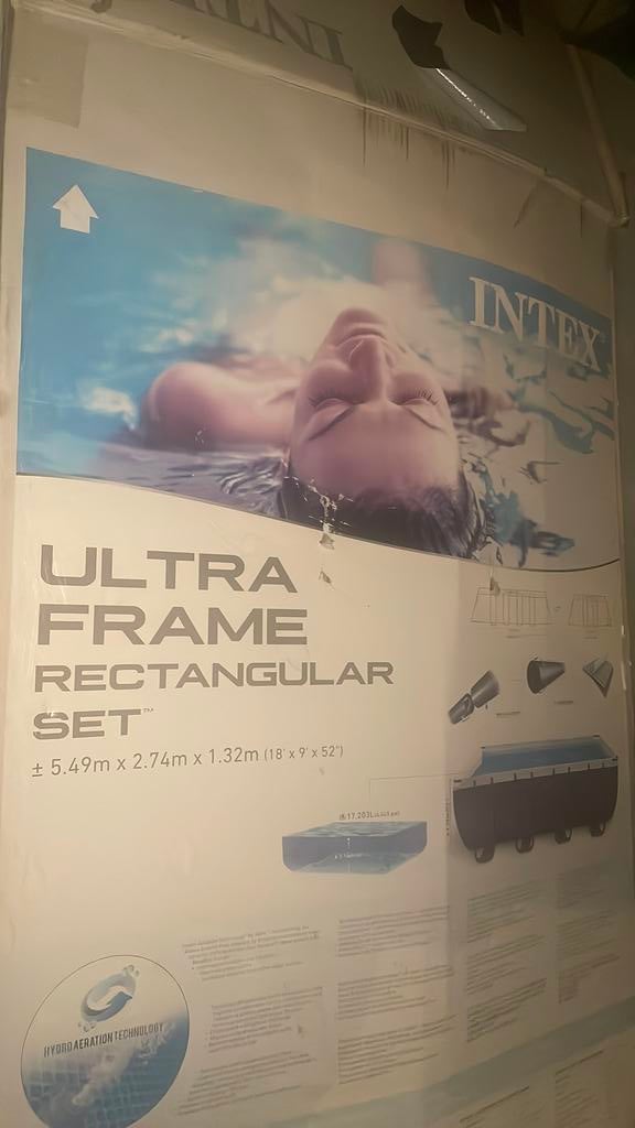 Intex zwembad, Ophalen, Gebruikt