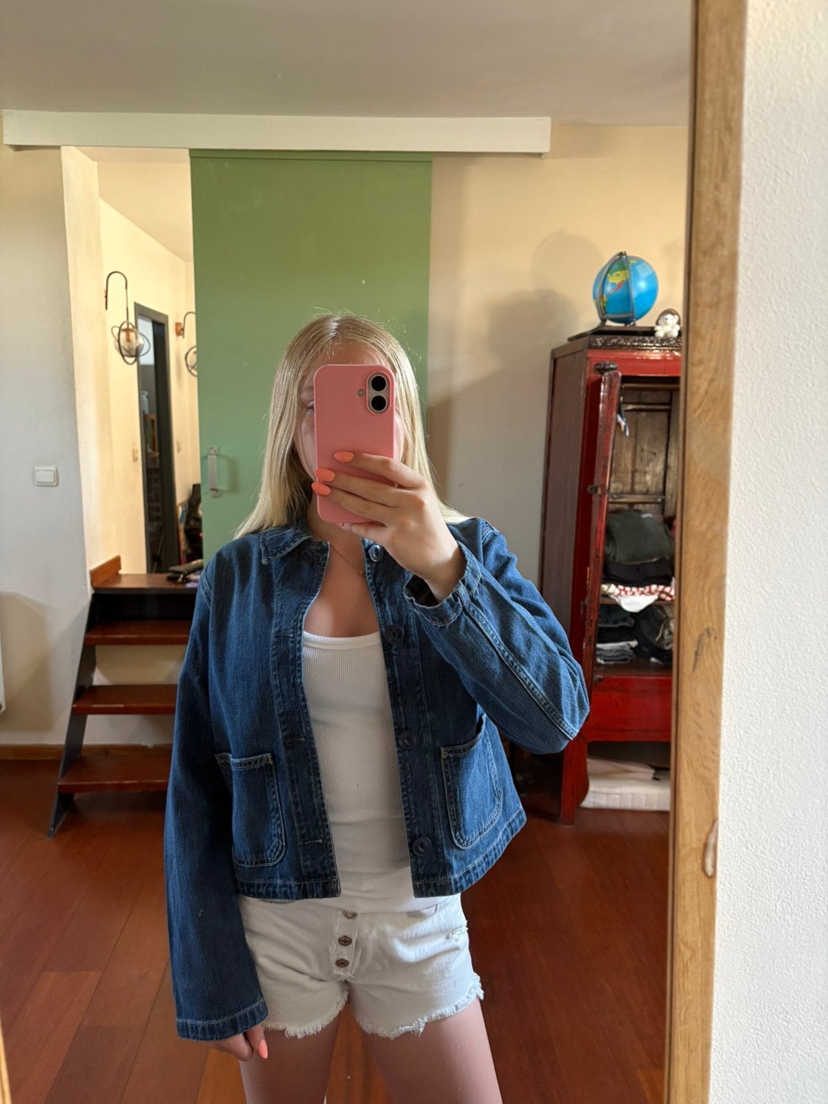 Spijkerjack van Ralph Lauren, Verzenden, Zo goed als nieuw, Maat 36 (S), Blauw