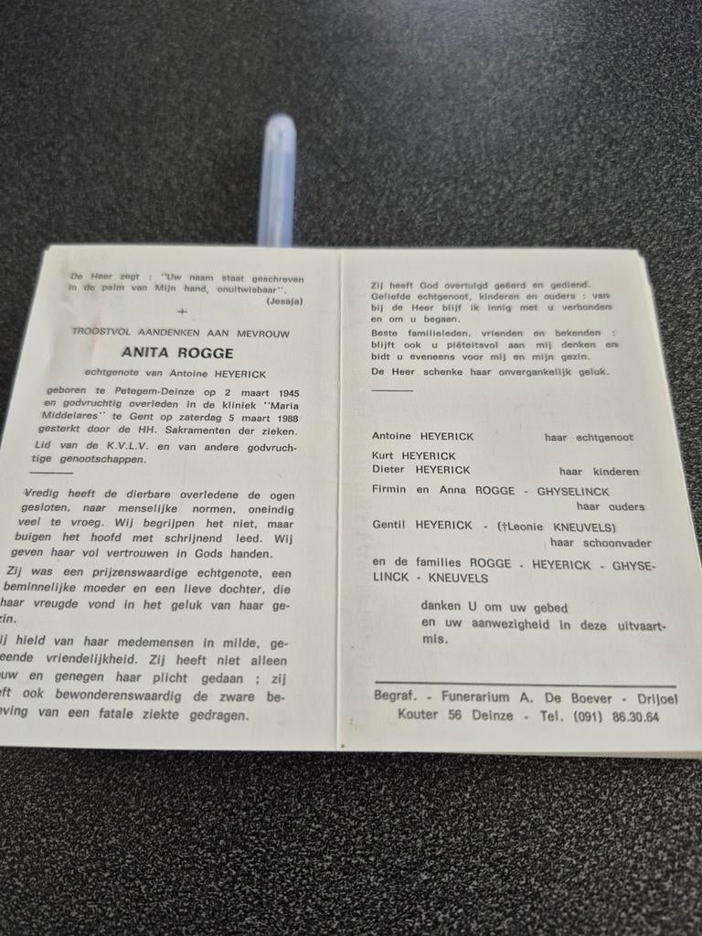 Bidprentjes Petegem-Deinze, Verzamelen, Bidprentjes en Rouwkaarten, Ophalen of Verzenden