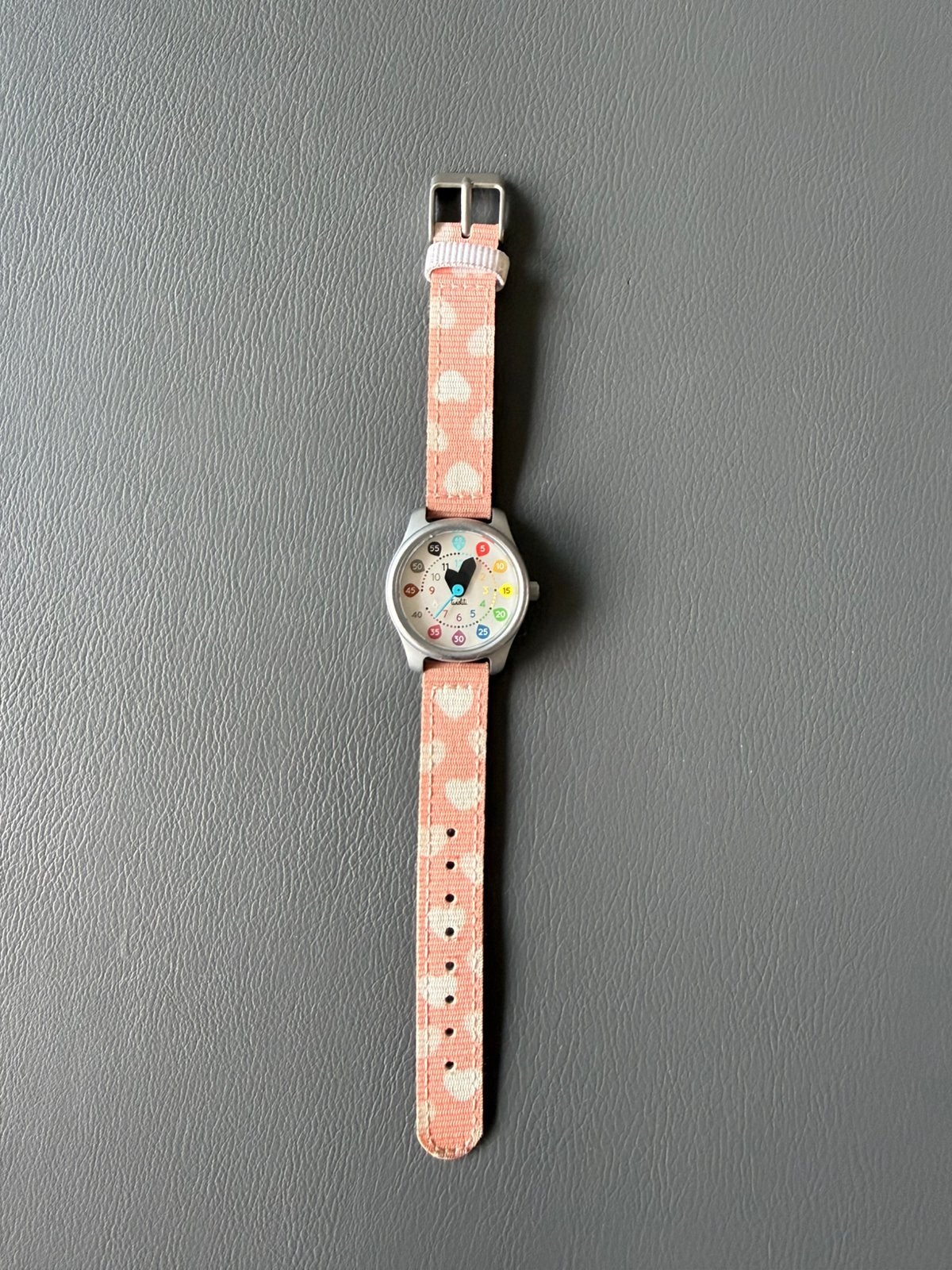 Twistiti kinderhorloge cijfers, Handtassen en Accessoires, Horloges | Kinderen, Ophalen of Verzenden, Zo goed als nieuw, Roze