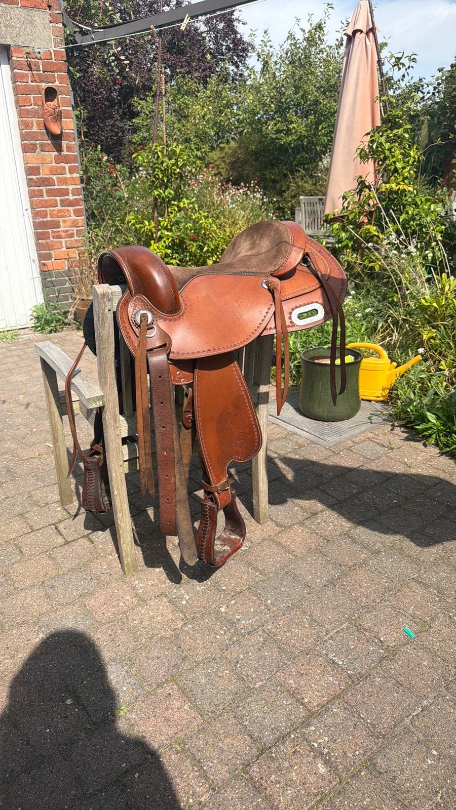 Westernzadel met aanpasbare boom, Dieren en Toebehoren, Paarden en Pony's | Zadels, Gebruikt, M (17 inch), Smal, Ophalen of Verzenden
