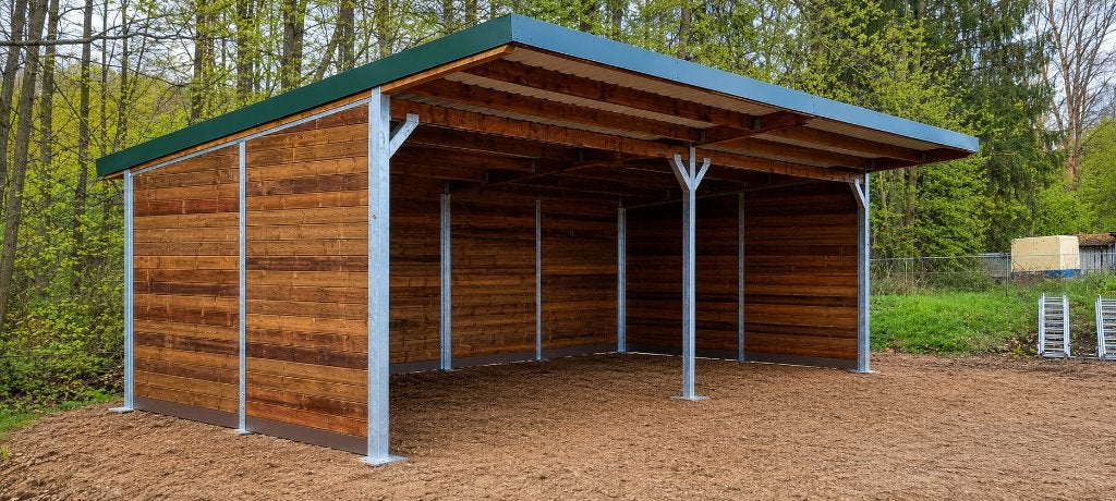 Paardenschuilstallen - Robuuste Schuilstallen voor paarden, Opfok