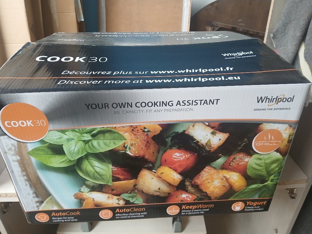 Whirlpool Microgolf combi oven, Ophalen, Gebruikt, Grill, Draaiplateau