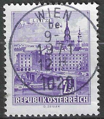 Autriche 1962/1970 - Yvert 957B - Monument ou édifice (ST), Timbres & Monnaies, Timbres | Europe | Autriche, Envoi, Affranchi