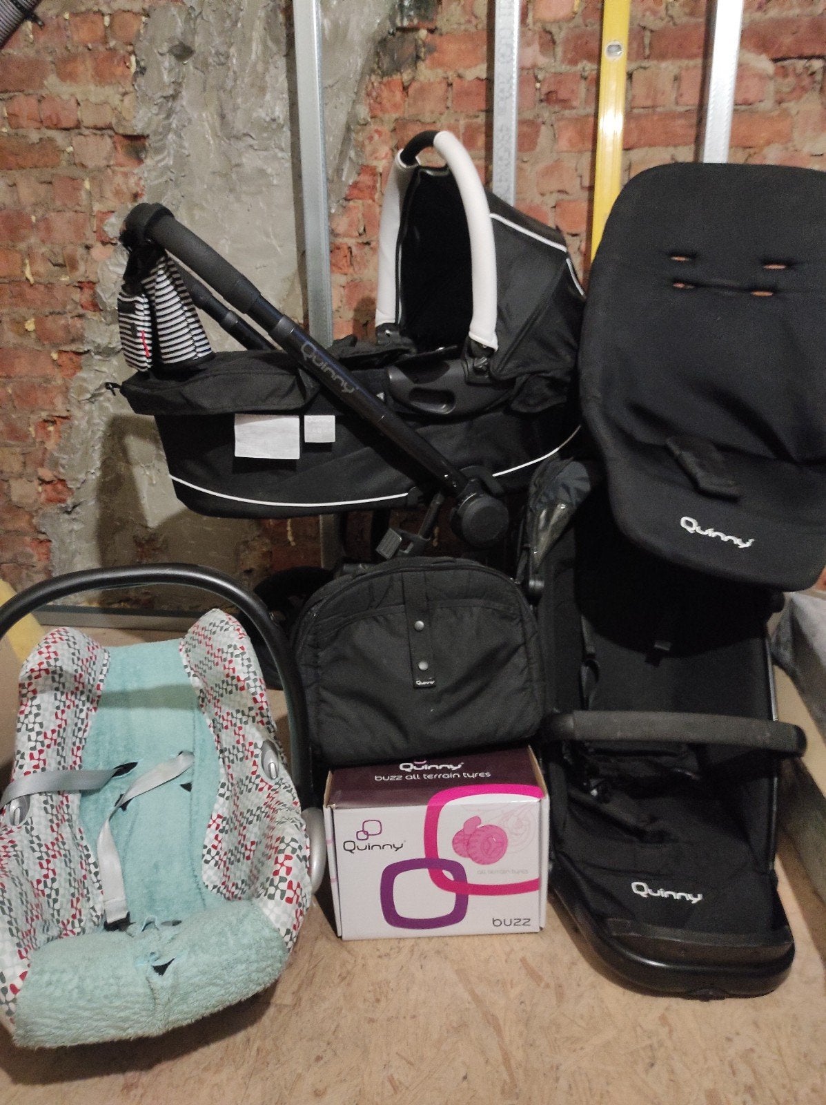 quiny complete kinderwagen set, Ophalen