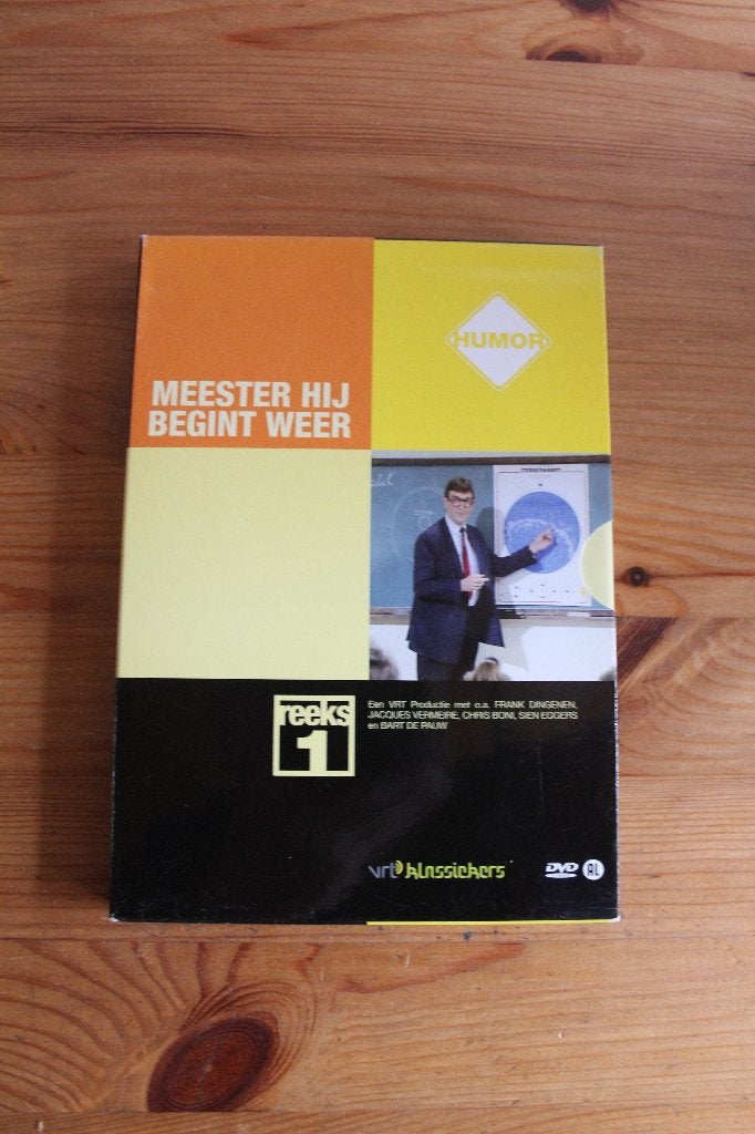 Meester, hij begint weer   reeks 1    leuke Vlaamse serie!, Seizoen 1, Alle leeftijden, Zo goed als nieuw, Komedie