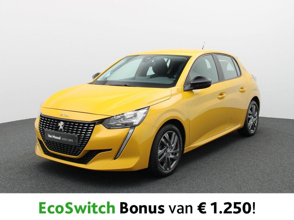 Peugeot 208 1.2 PureTech S&S Active Pack | PDC A | Carplay, Auto's, Stof, Euro 6, 1055 kg, Geel