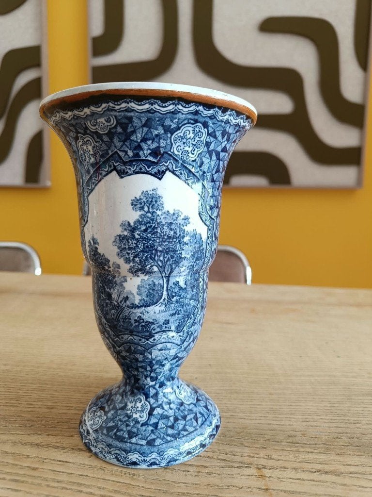 Vase ancien Villeroy & Boch Bonn — Flamand Bleu — 1920—1925, Antiquités & Art, Enlèvement ou Envoi