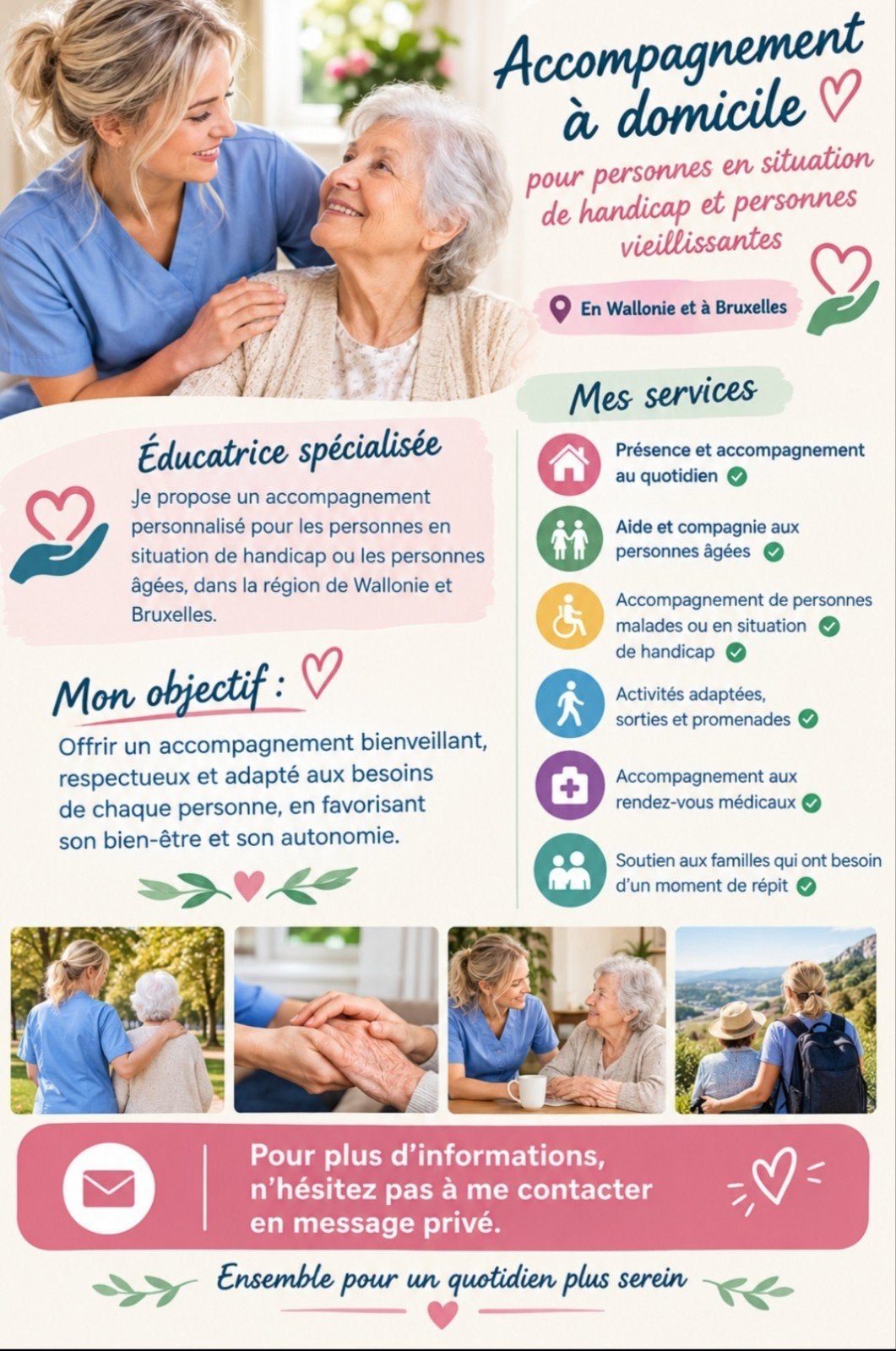 assistante à domicile garde personne âgée, Offres d'emploi, 33 - 40 heures, À partir de 10 ans, Autres formes, Convient comme travail d'appoint