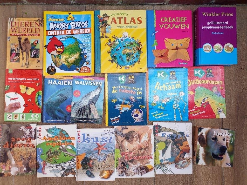 17 LEERRIJKE BOEKEN VOOR LAGERE SCHOOL KINDEREN, Ophalen of Verzenden, Zo goed als nieuw