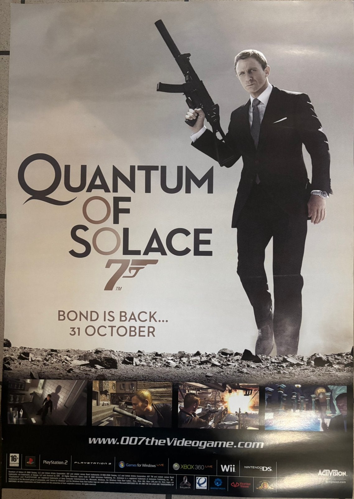 Poster 007, Ophalen, Zo goed als nieuw