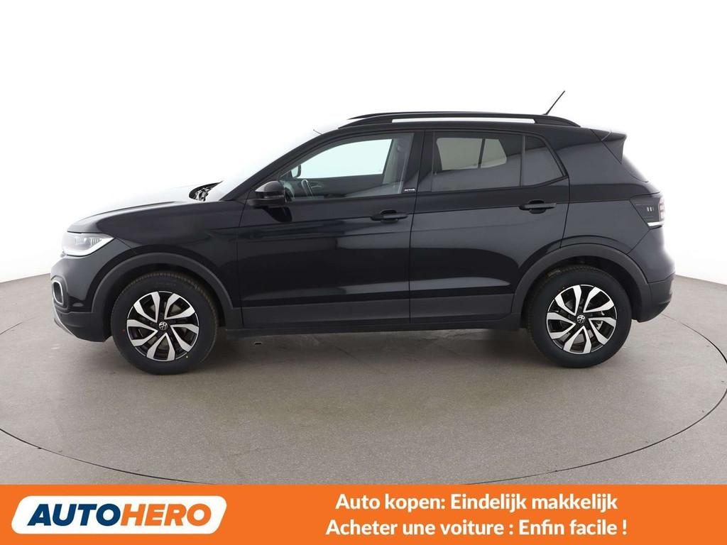 Volkswagen T-Cross 1.0 TSI Active (bj 2022, automaat), Auto's, Volkswagen, Gebruikt, 1290 kg, Zwart, 5 zetels