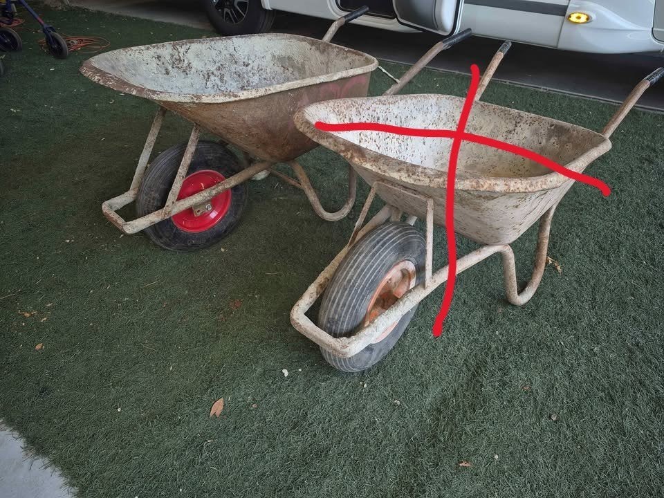 ijzeren kruiwagen, Tuin en Terras, Ophalen, Gebruikt