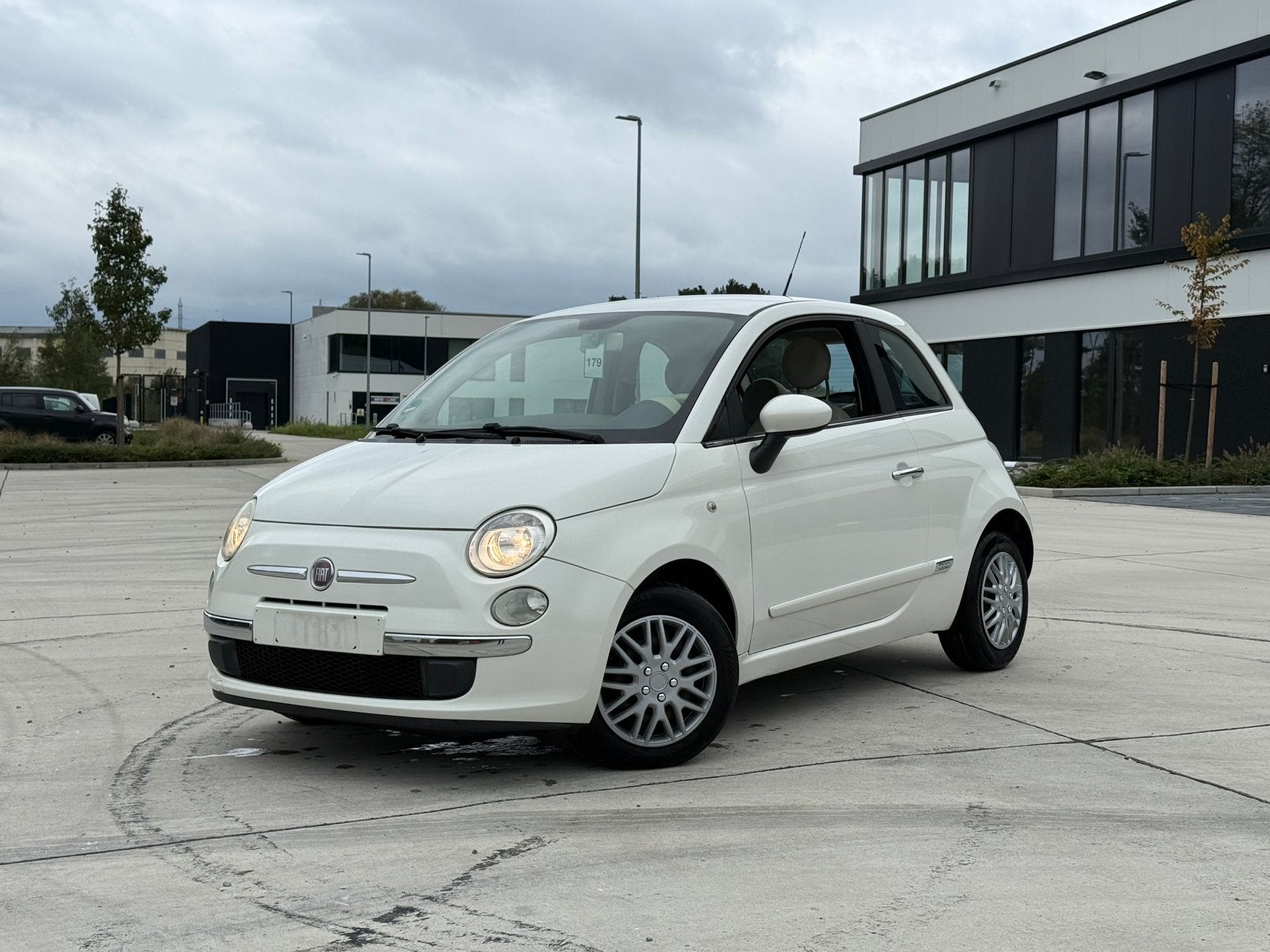 Fiat 500 - 1.2 Benzine - Garantie, Auto's, Stof, Zwart, 4 cilinders, Wit
