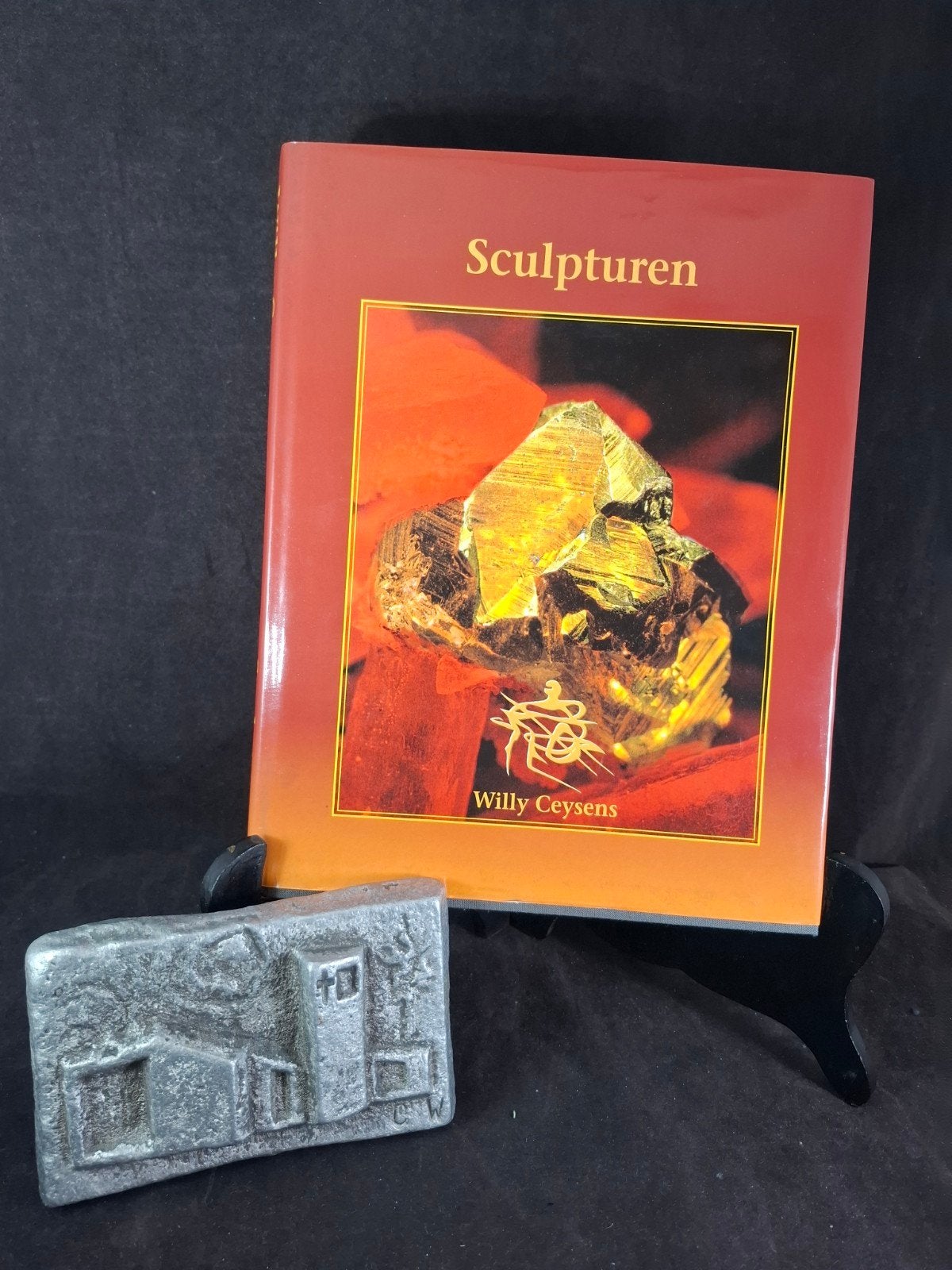 set Willy Ceysens:"Sculpturen" (1994) + alu relief, Ophalen of Verzenden, Wit