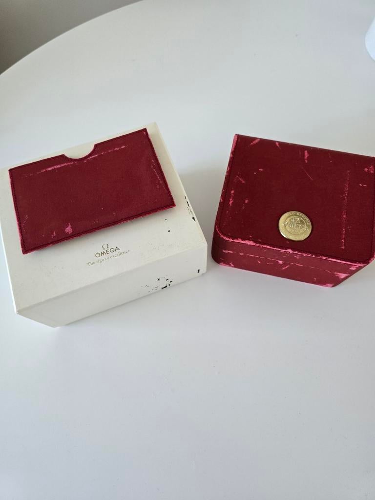 Boîte coffret Omega Speedmaster, Bijoux, Sacs & Beauté, Montre-bracelet, Enlèvement ou Envoi, Utilisé, Autres matériaux